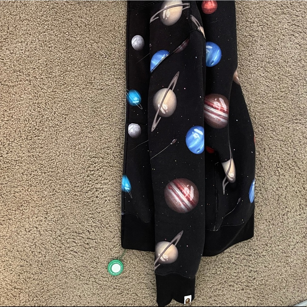 Bape galaxy hoodie full zip up shark.